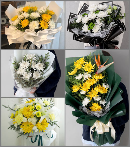 广东揭阳市揭东区新亨镇五房村白事花束代送